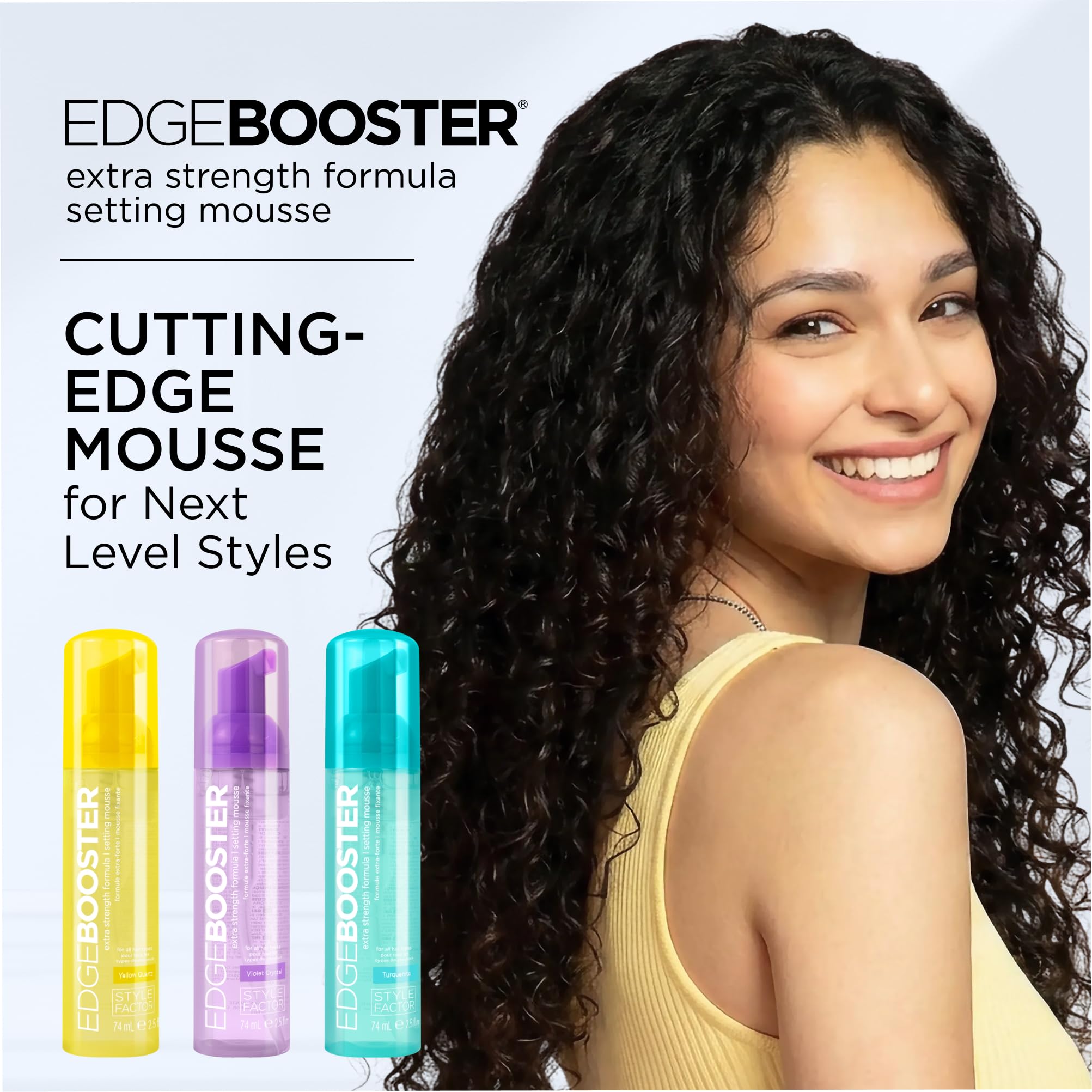 Style Factor Edge Booster foam dispense for easy styling control