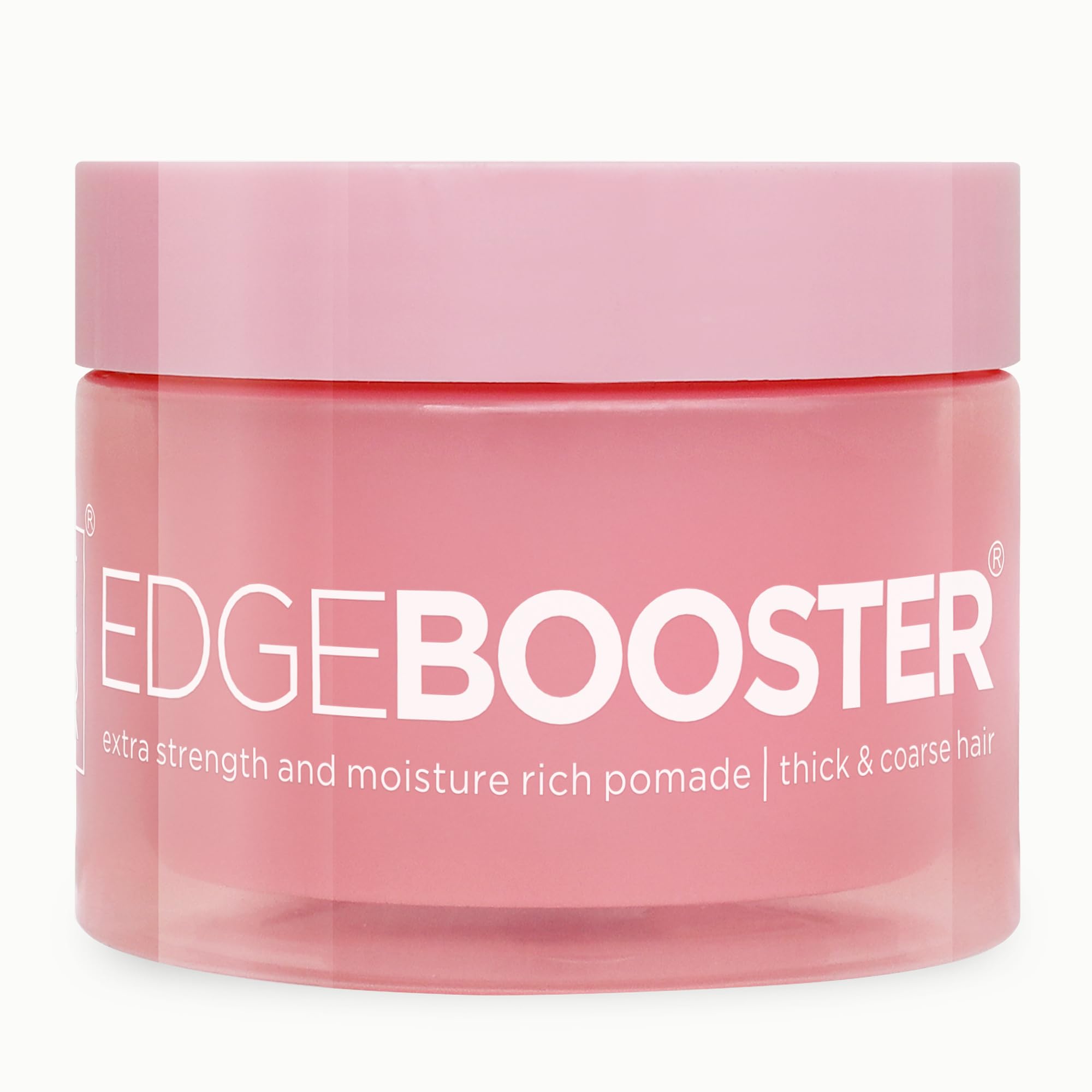 Style Factor Edge Booster pomada, brillo alto, acabado pulido y duradero.