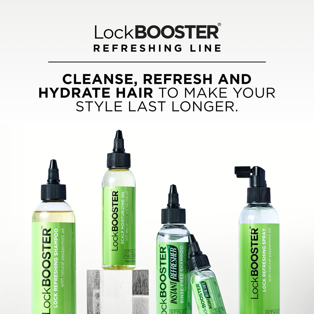 Style Factor LockBOOSTER: cuero cabelludo suave y cómodo durante el día por hidratación.