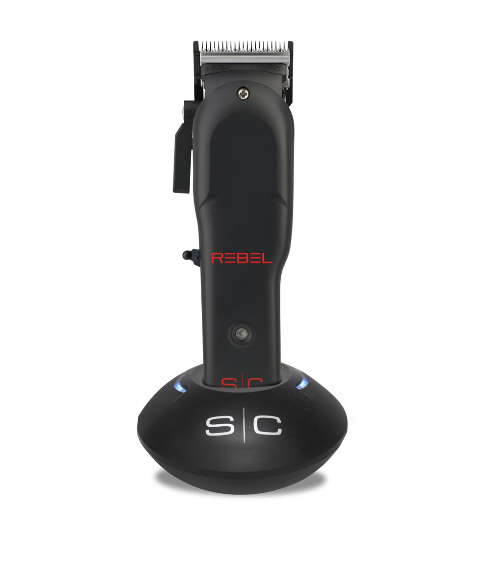 Stylecraft Rebel clipper front view with powerful torque for smooth cuts.