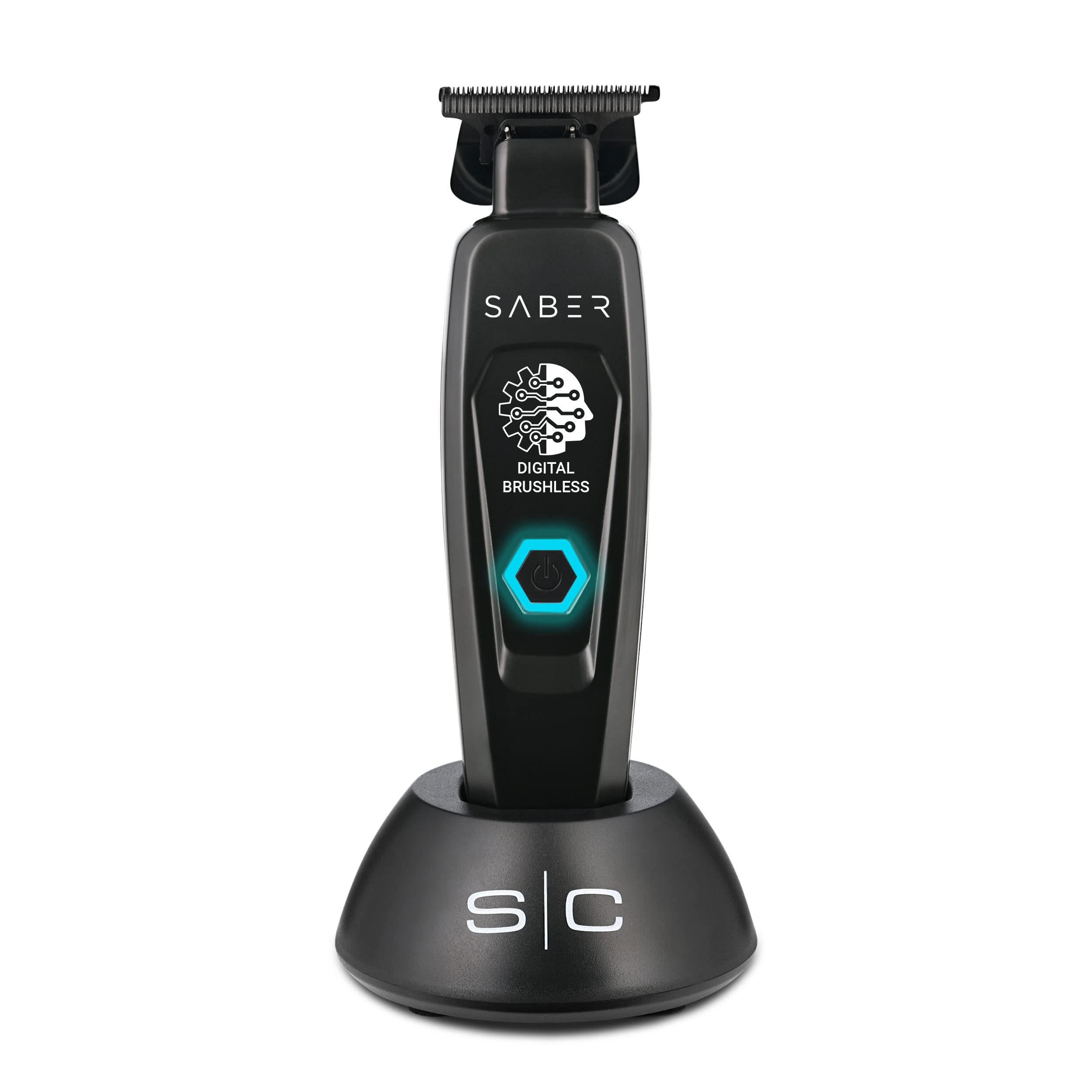 Stylecraft Saber cordless hair trimmer front view for precise grooming on the go