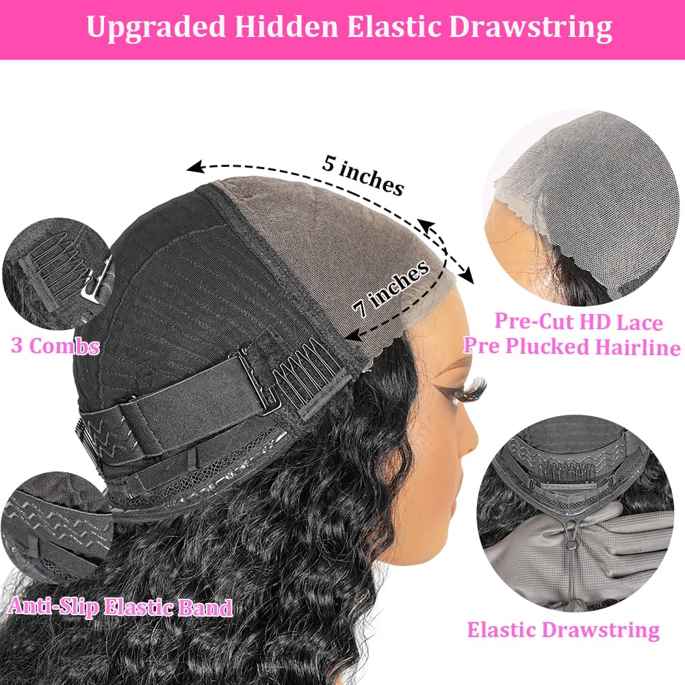 StyleLife Deep wave wig 26 inch with 200 density for full bodied curls