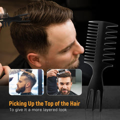 Stylemate fauxhawk comb shapes edgy lines with precise sectioning.