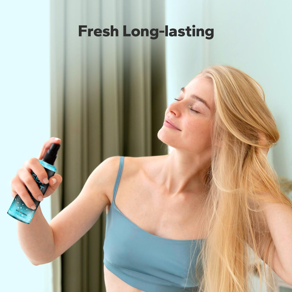 StyleShark Sea Salt Spray on damp hair shapes easy, finger-styled waves