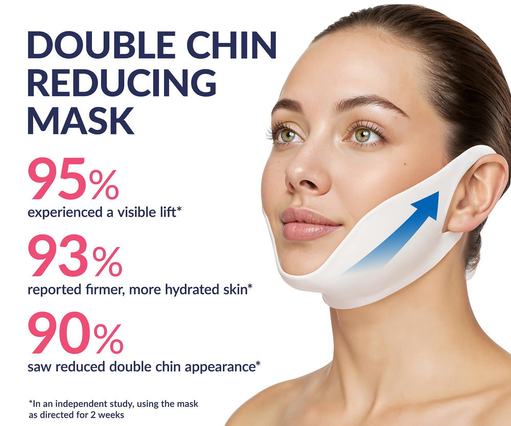 Stylia chin strap for sleep helps maintain overnight facial contour.