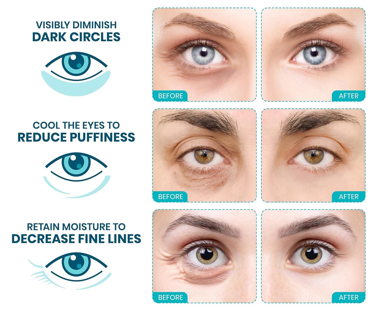 Stylia parches ojeras nutrientes hidratantes, piel descansada en minutos.