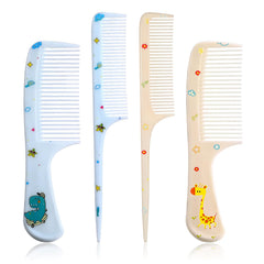 Styquenzer Cute Hair Comb Set 4Pcs front view promotes gentle detangling for all hair types.