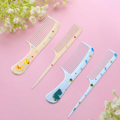 Styquenzer Cute Hair Comb Set 4Pcs rat-tail detail for precise parting.