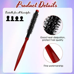 Styquenzer mini roller brush nylon bristles offer durable heat resistance for versatile styling