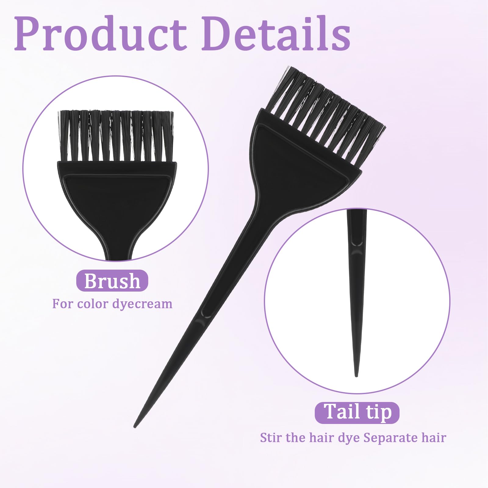 Styquenzer reusable dye brush features dense bristles for smooth, tangling-free color distribution.