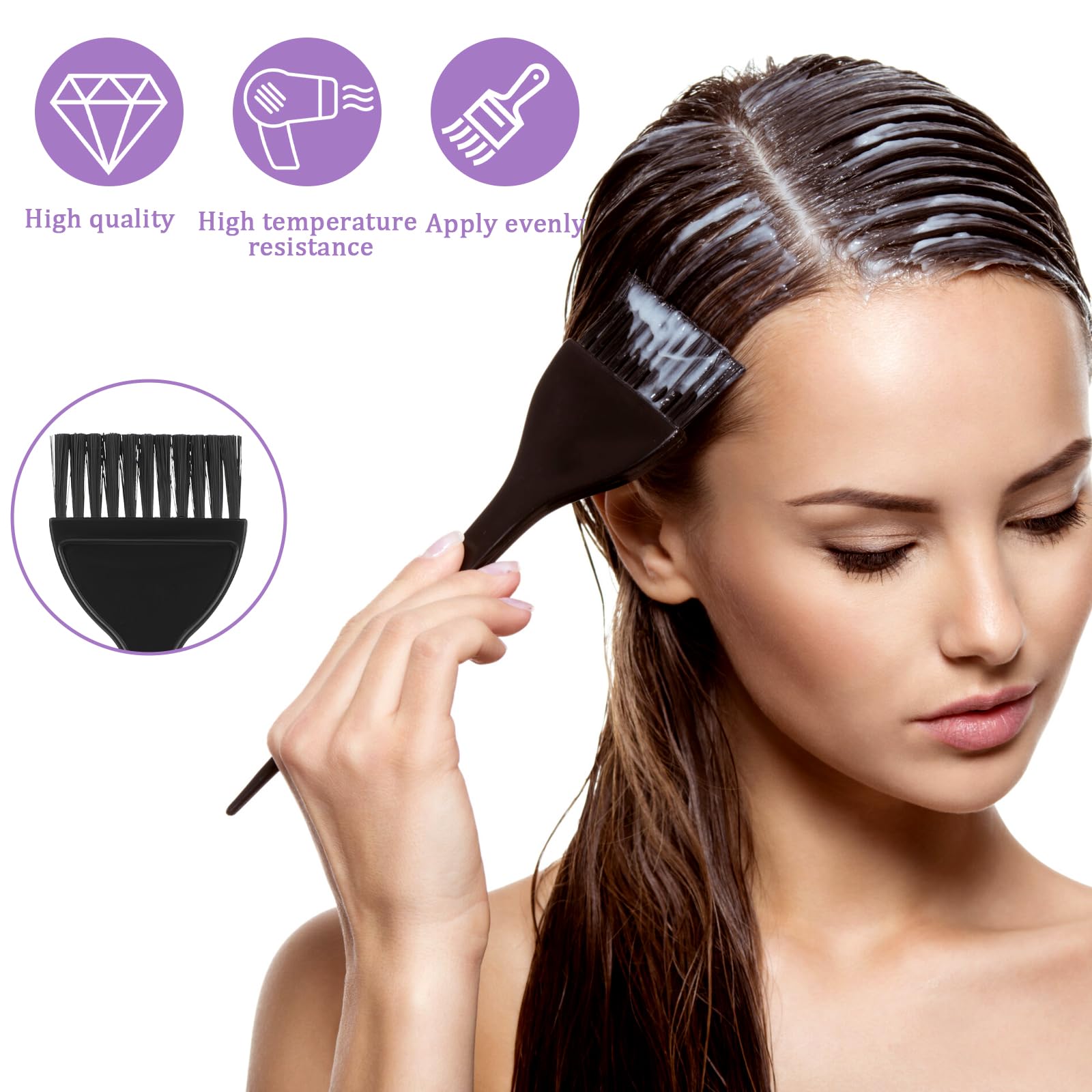 Styquenzer ergonomic dye applicator with flexible bristles ensures even coverage every time.