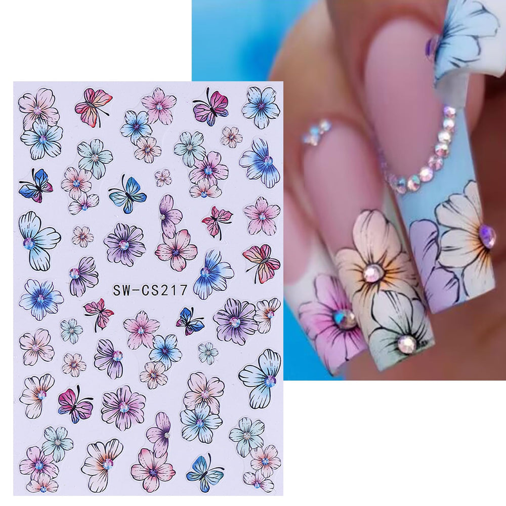 STZPRONAIL butterfly petals nail art for easy embellishment.