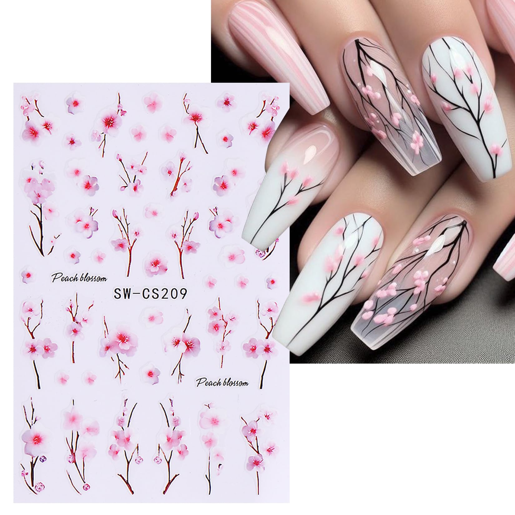 STZPRONAIL daisy flower decals for fresh nail decor.