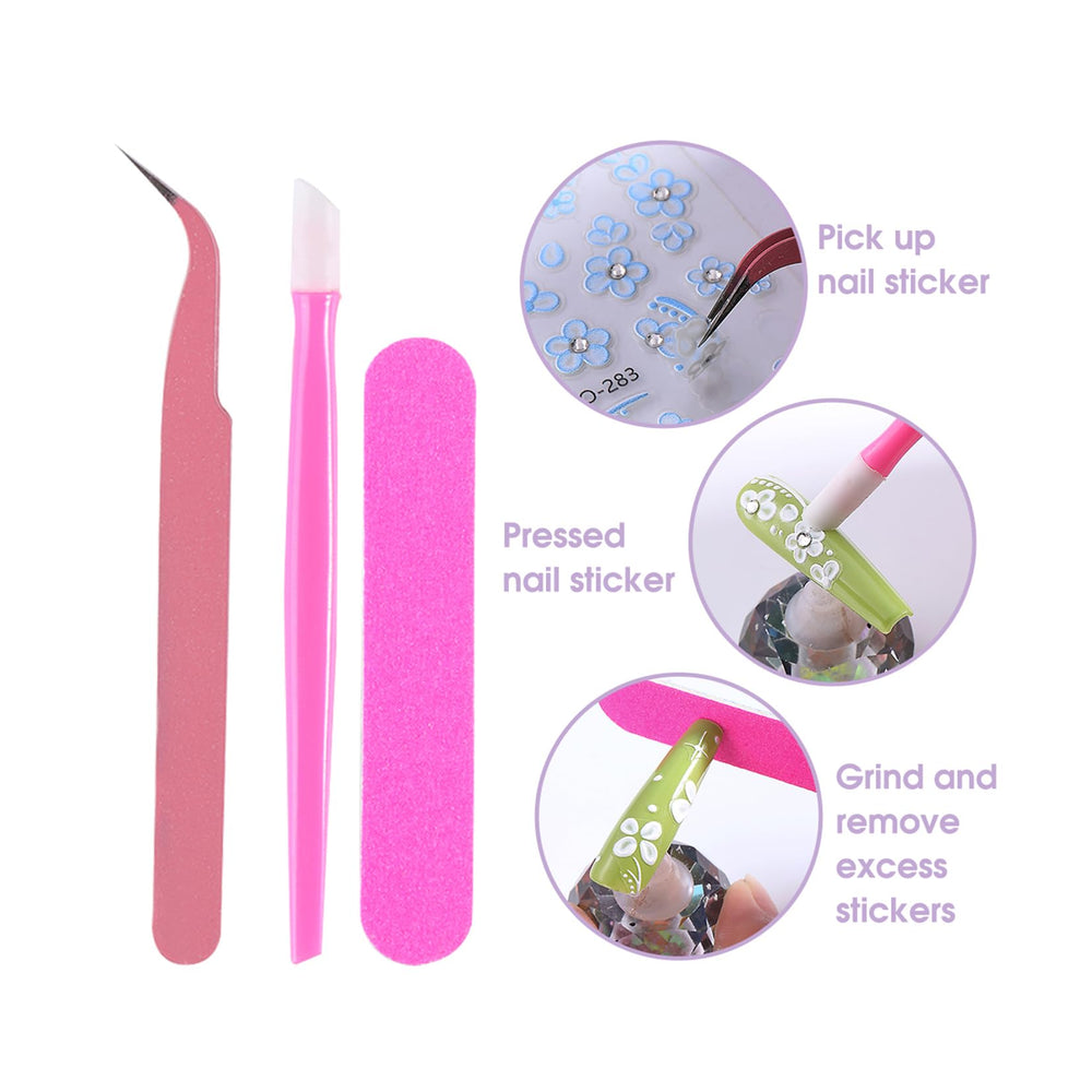 STZPRONAIL disenos-nieve-copos para uñas, detalles nevados y brillantes.