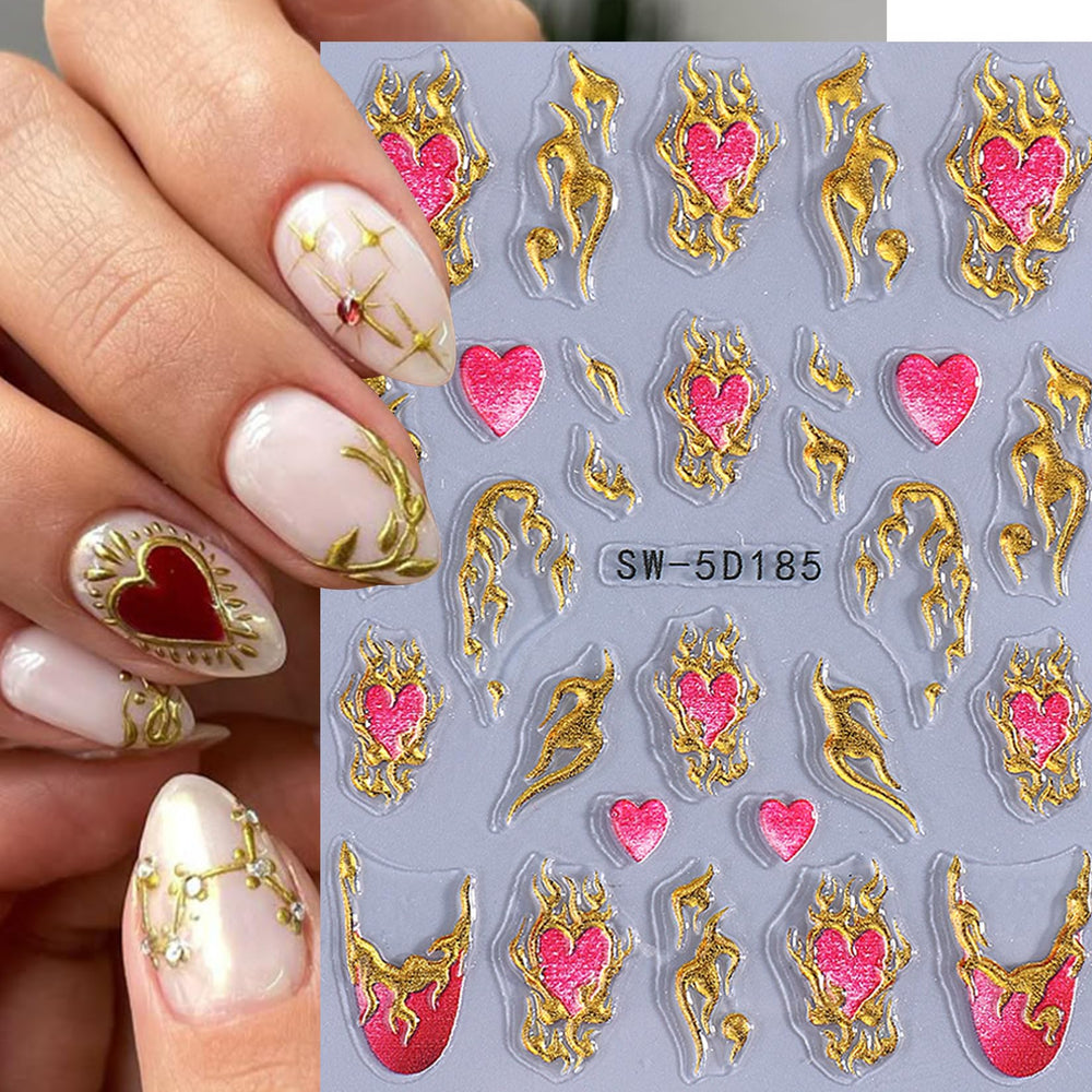 STZPRONAIL Gothic-style decals add moody sophistication