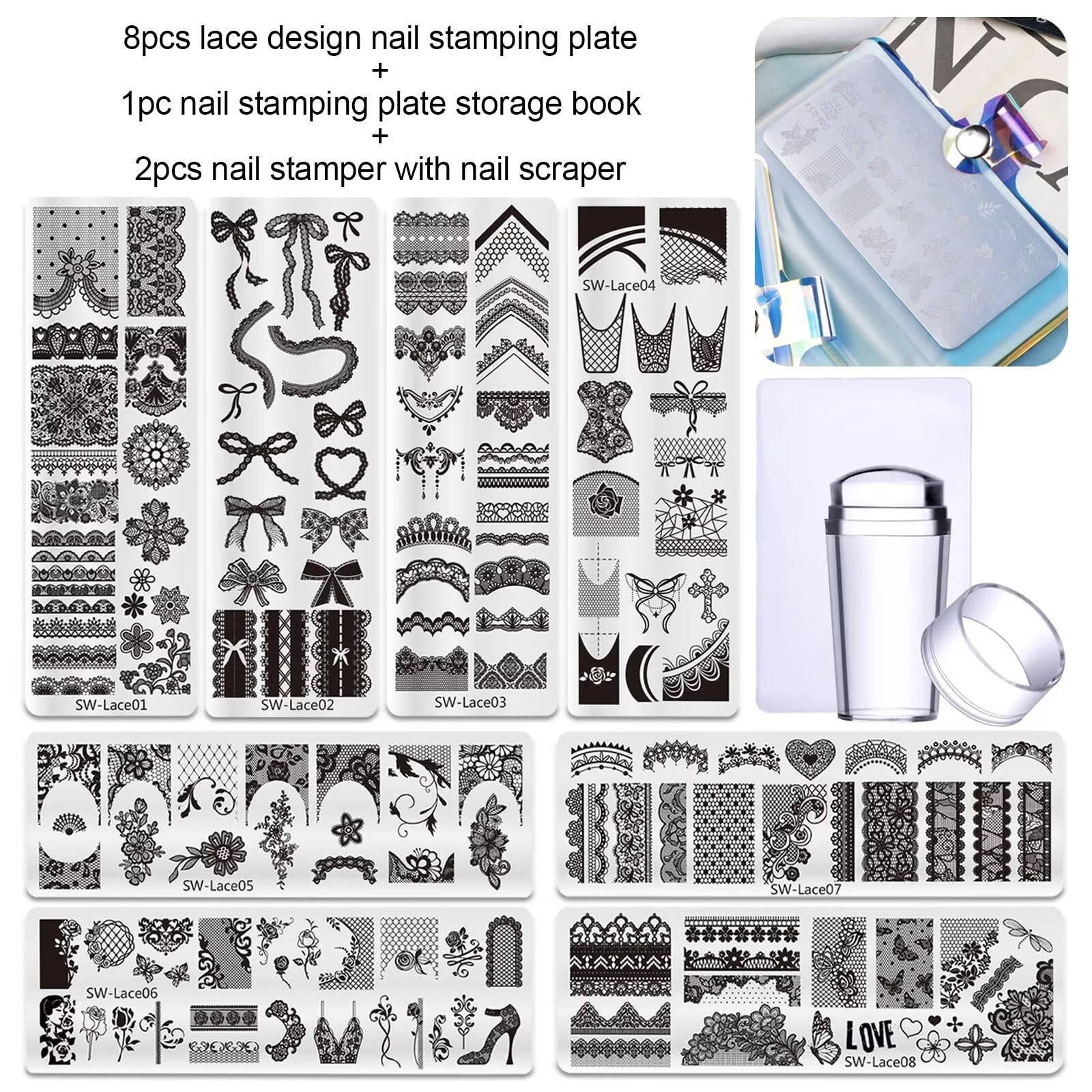 STZPRONAIL silicone stamper with French tip for clean results