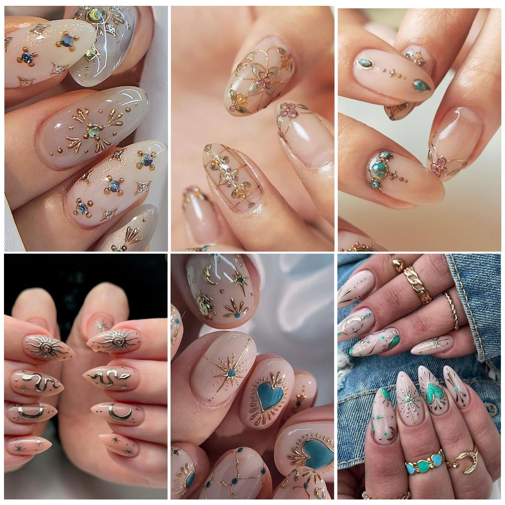 STZPRONAIL star sticker embossed adds dazzling nail accents