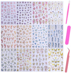 STZPRONAIL tweezers and nail art tools set for precise decal placement