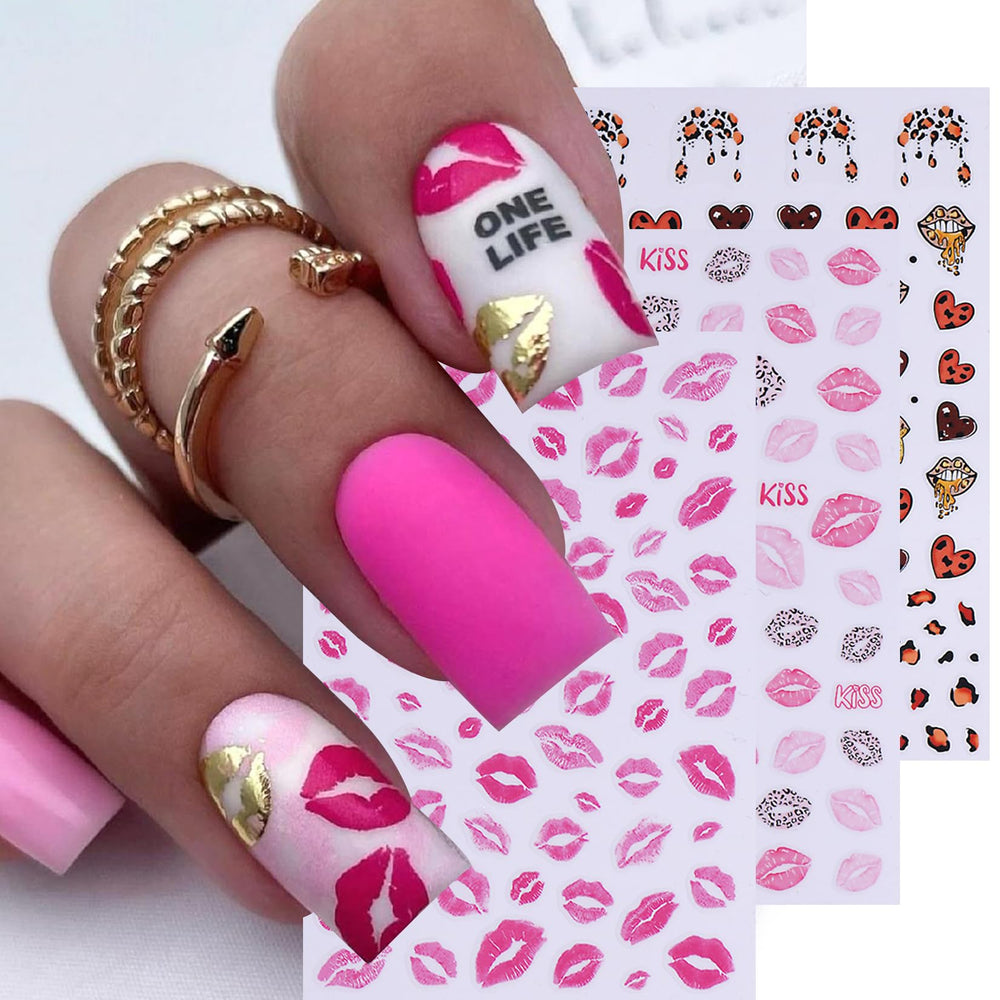 STZPRONAIL balloon leopard stickers offer bold, festive nail designs.