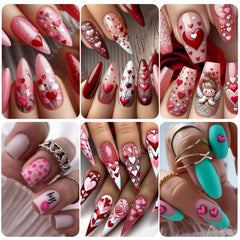 STZPRONAIL flower heart stickers for elegant nail art and style.