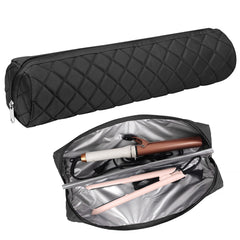 Suafrnut large heat-resistant hair tools bag front view for spacious storage