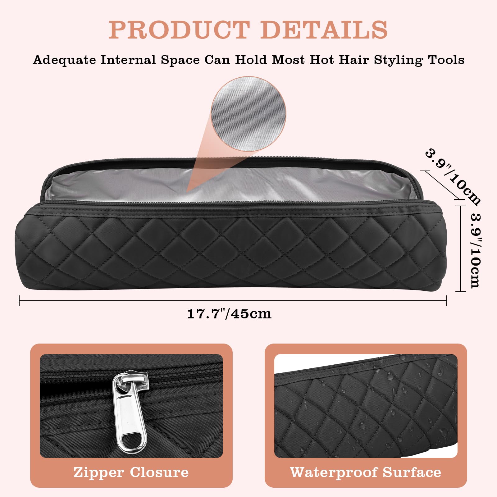 Suafrnut insulated internal baffle reduces heat transfer between tools