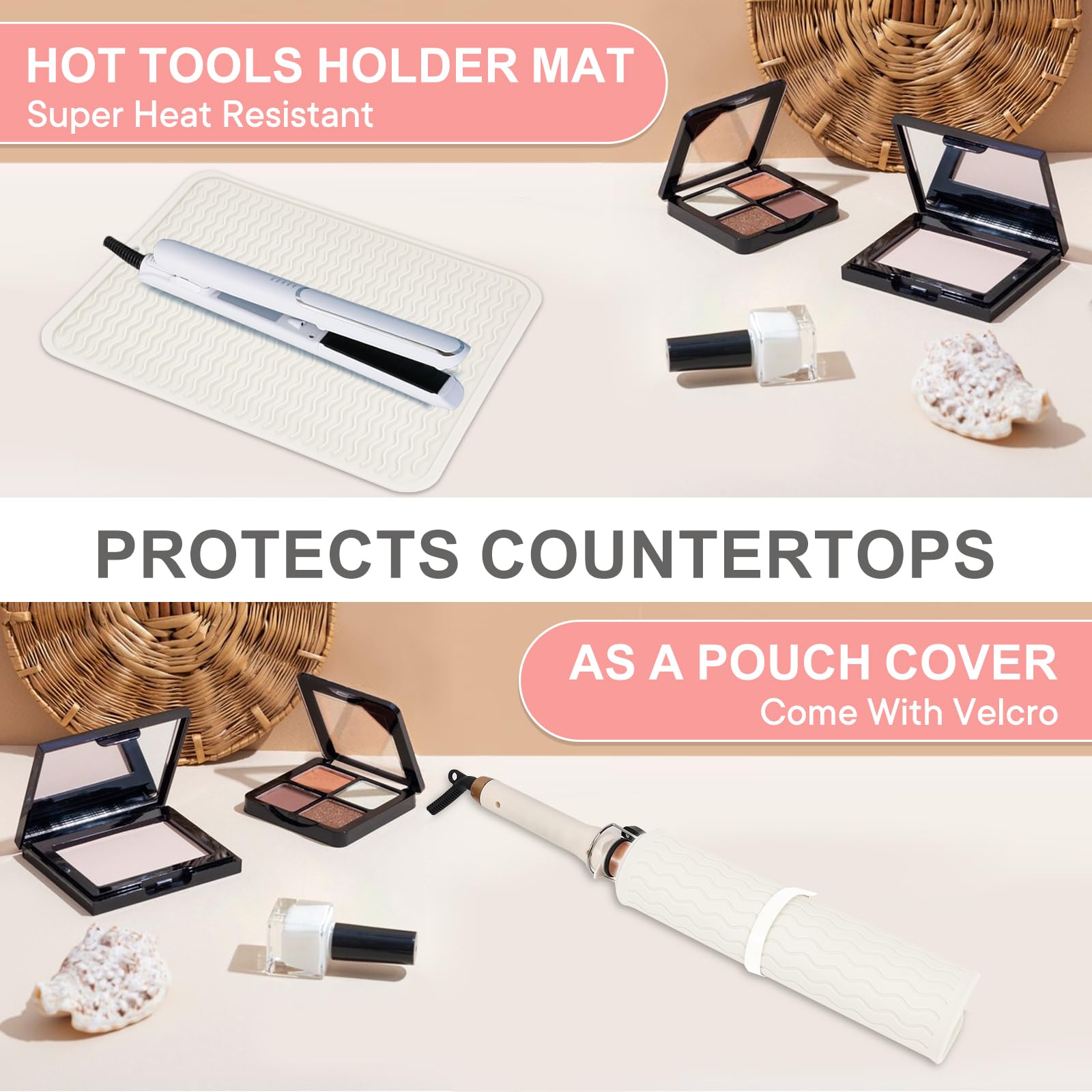 Suafrnut multi-tool-holding mat keeps several tools in place.