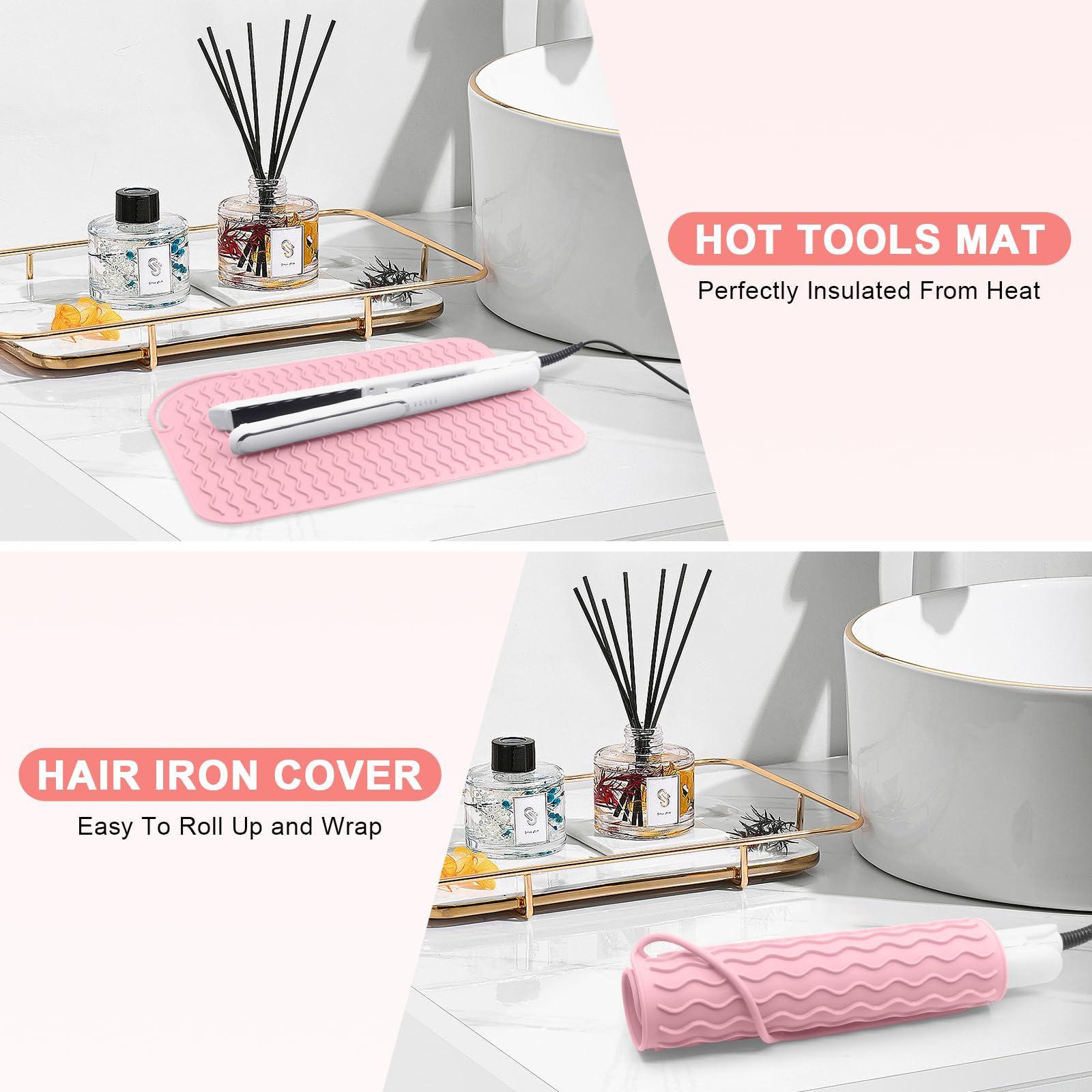 Suafrnut mat with elastic loop securing tools after use for travel