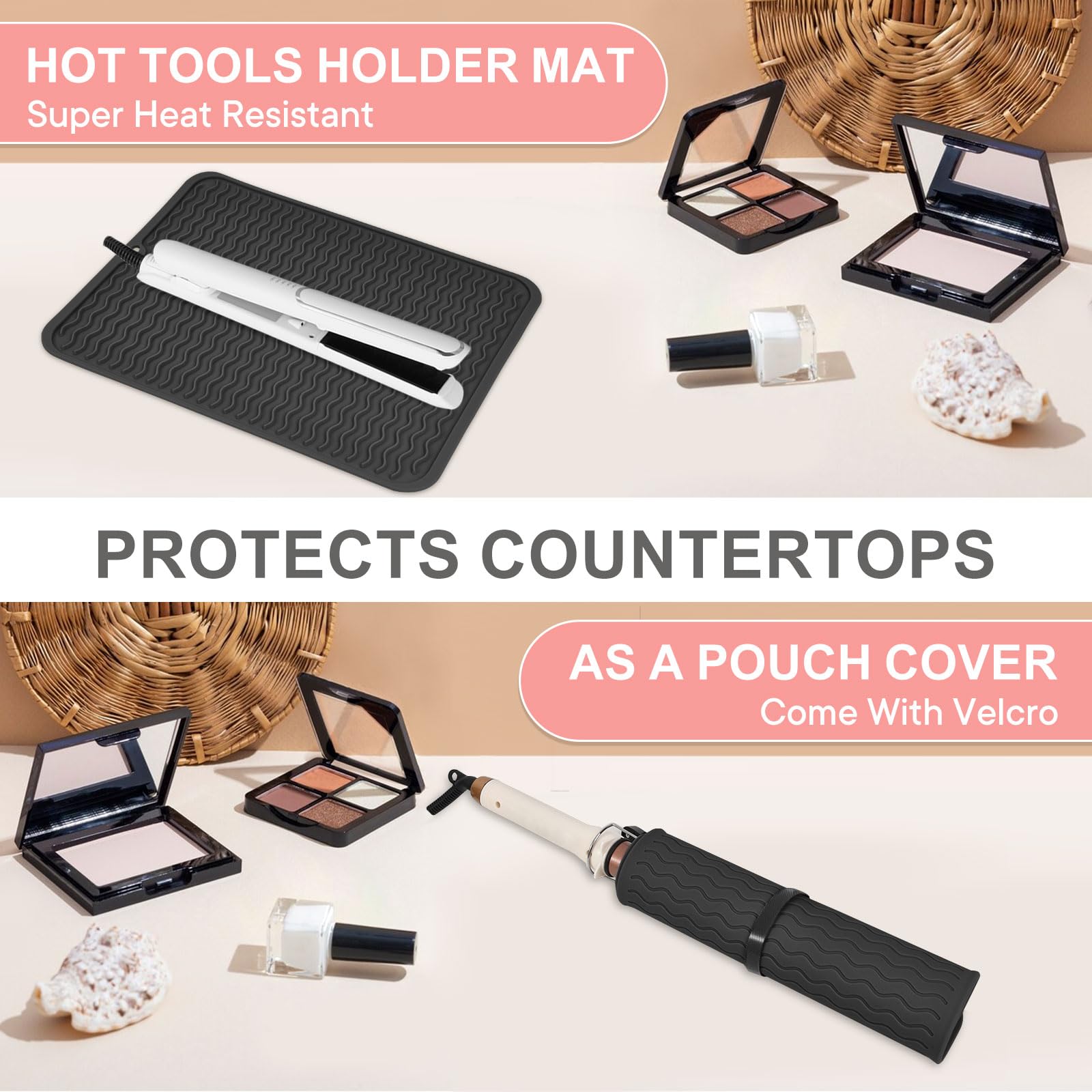 Suafrnut portable cover ideal for travel and vanity setups