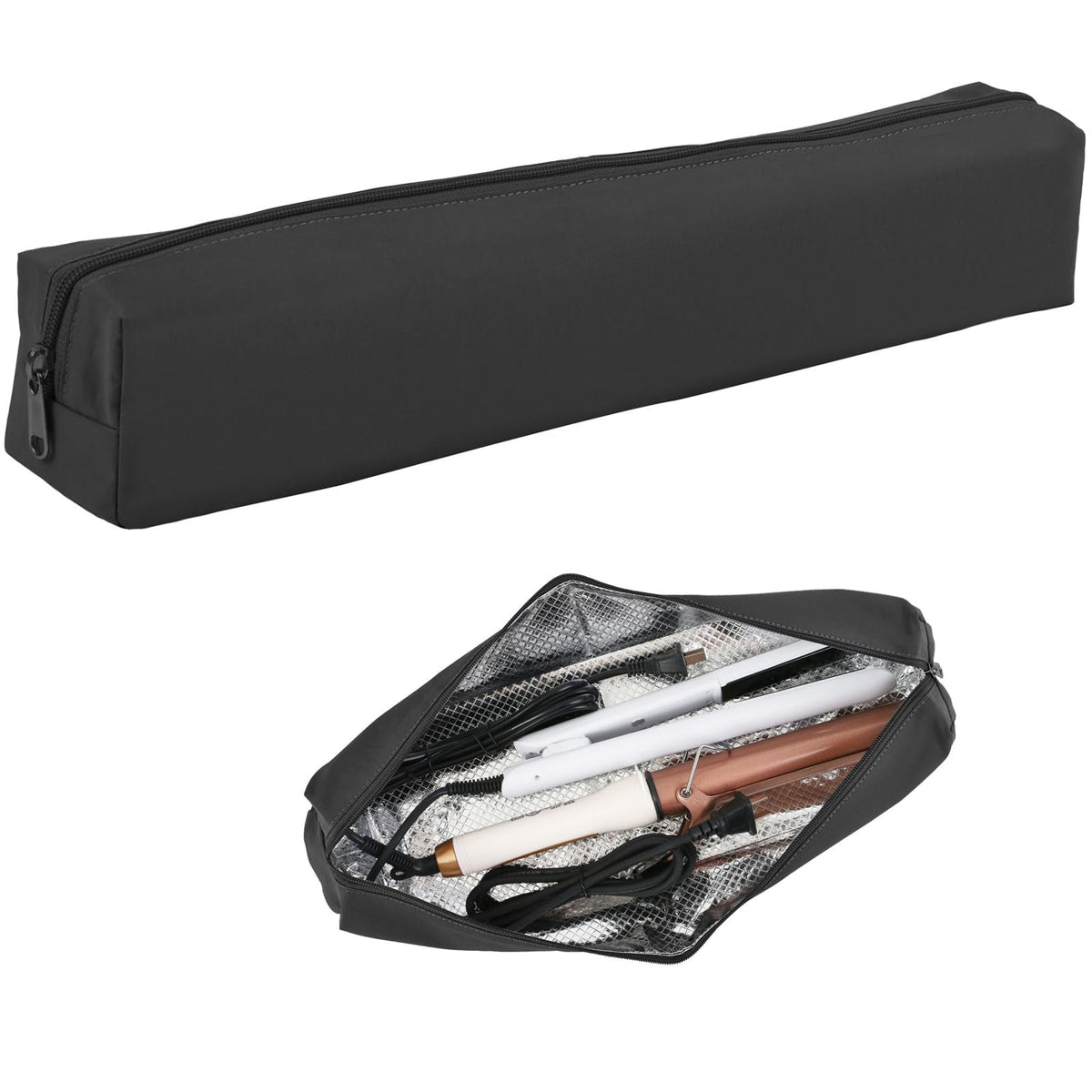 Suafrnut hair tools organizer bag exterior, compact travel-ready and easy to store