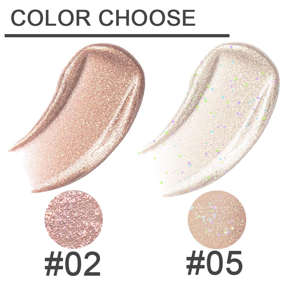 SUake delineador-líquido brillo dorado, delineado rápido y look glamoroso para cualquier momento