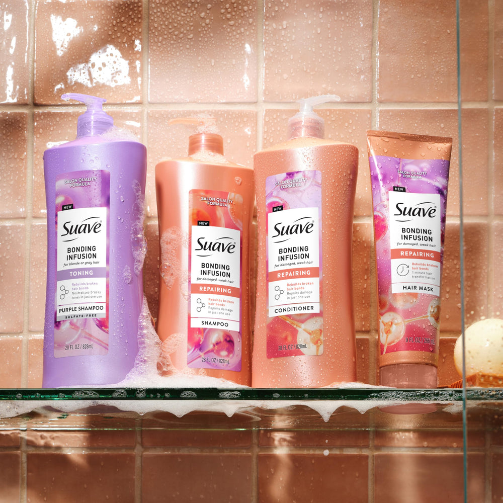 Suave Bonding Infusion acabado sedoso y brillo perceptible.