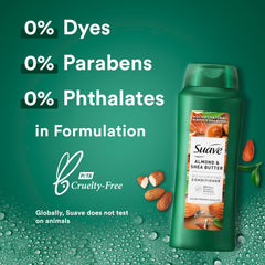 Acondicionador Suave de almendra y karité, textura cremosa para brillo.