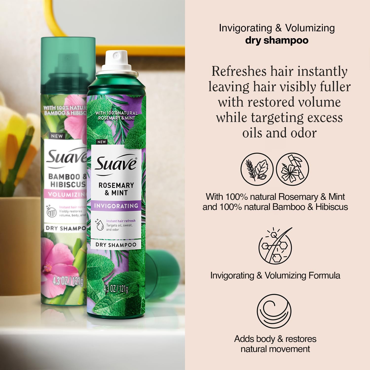 Aplicación en raíces con spray para refrescar rápido