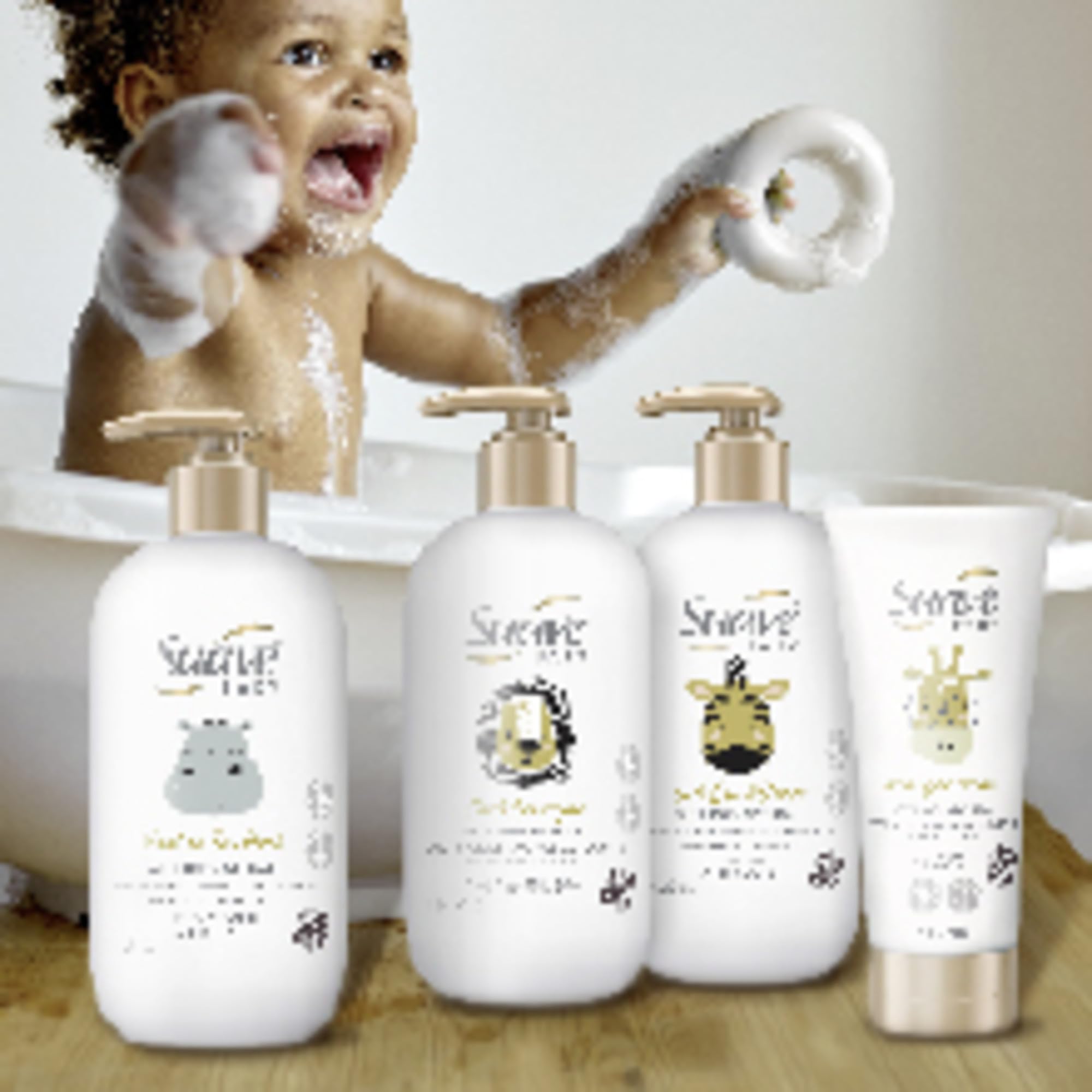 Suave Baby Curling Butter Cream softens baby curls and reduces frizz.