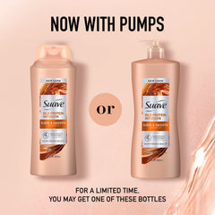Espuma suave de Suave Champú Infusión de Seda limpia delicadamente el cabello.