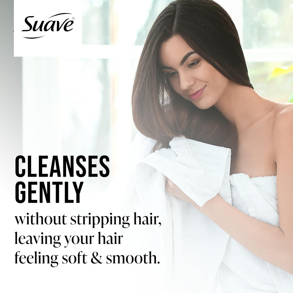 Cabello suave con Suave Coco Dulce 2 en 1 tras uso diario.