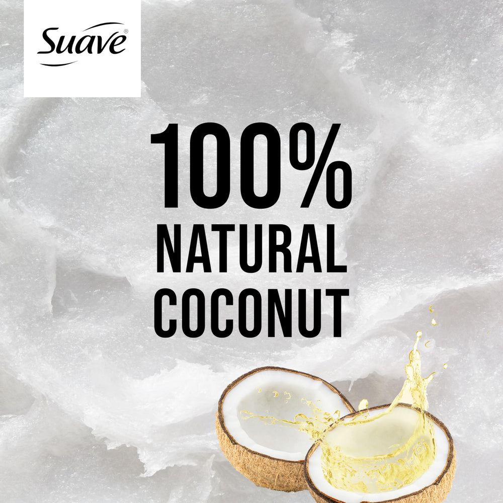 Espuma cremosa de Suave Coco Dulce 2 en 1 para un lavado suave.