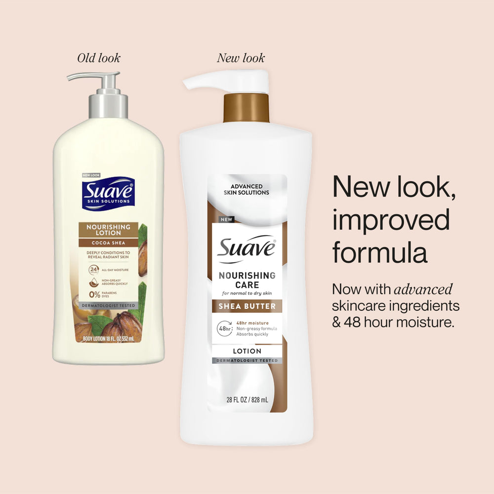 Suave Cuidado Nutritivo fórmula libre de alérgenos, parabenos y sulfatos.