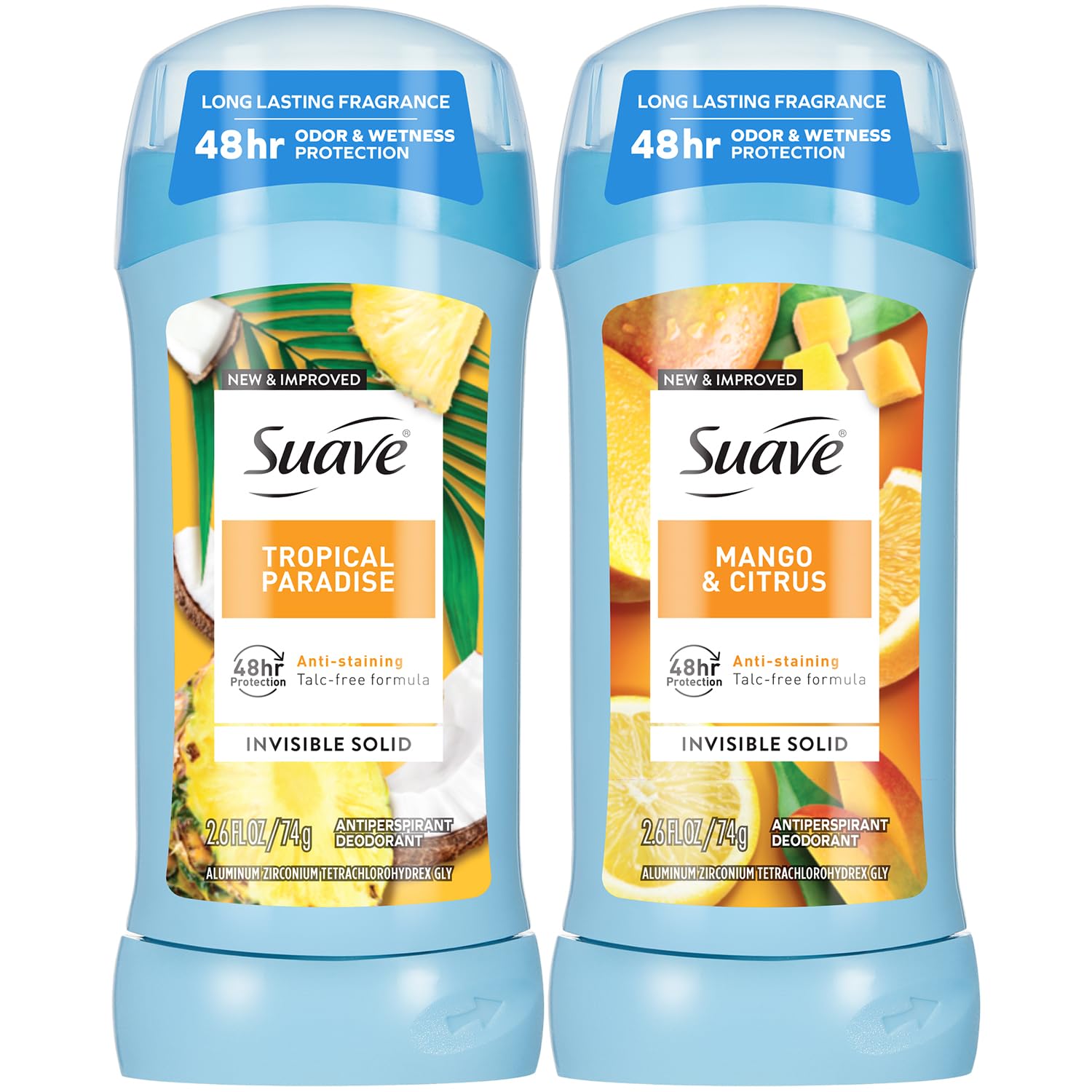 Desodorante Suave para mujer, barra para paraíso tropical, protección duradera.