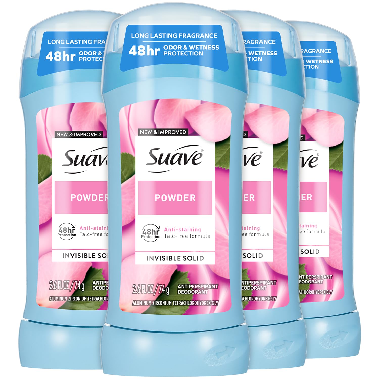 Desodorante Suave para mujer barra invisible en polvo para uso diario