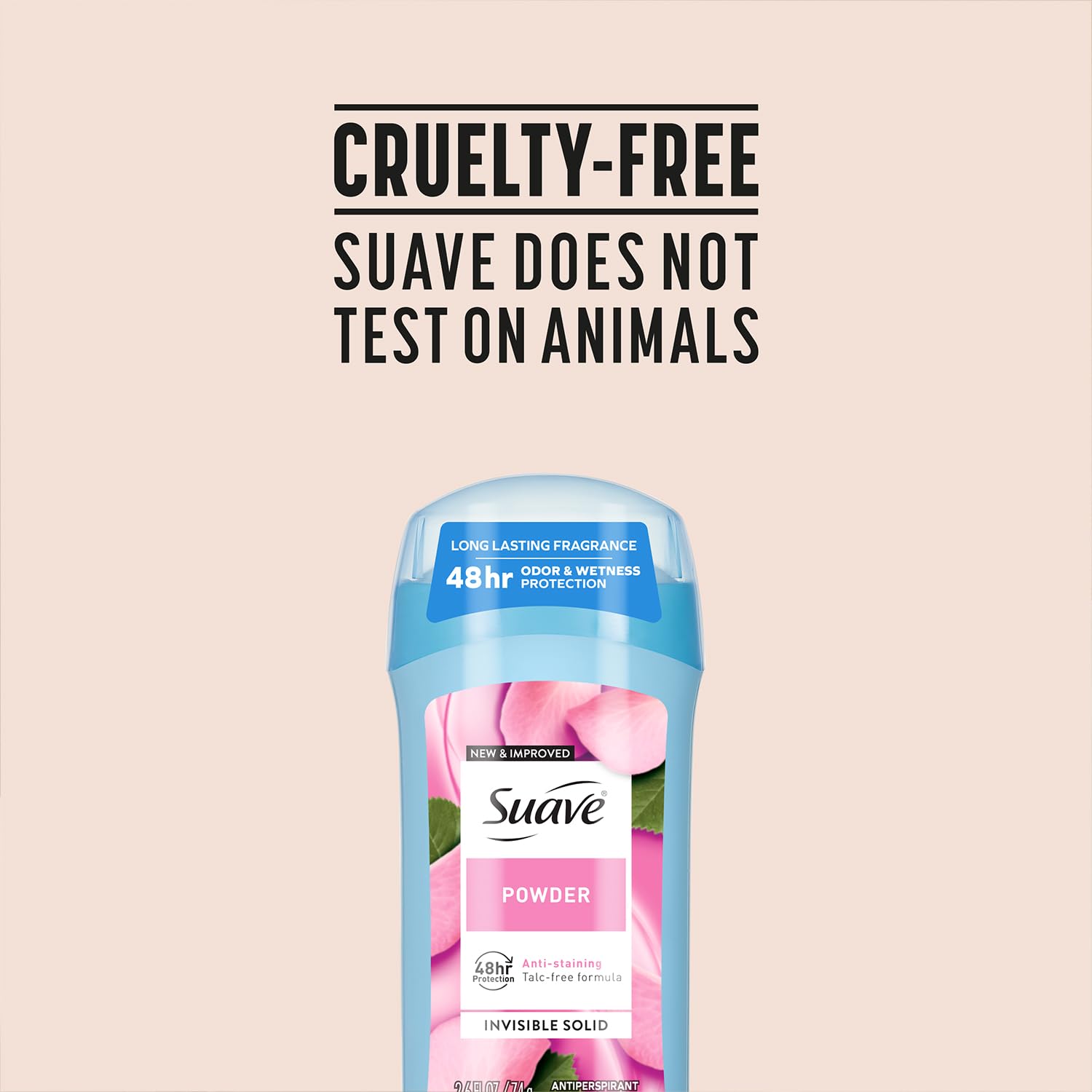 Desodorante Suave para mujer certificado libre de crueldad por PETA