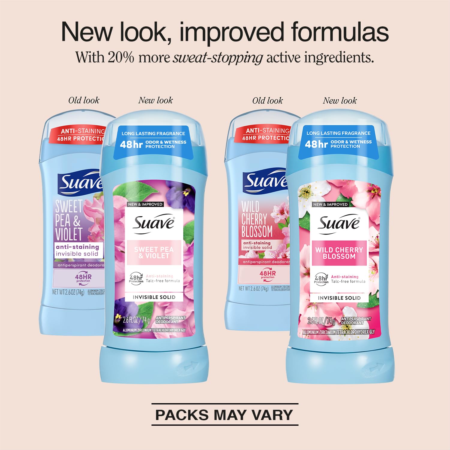 Desodorante Suave para Mujer Flor de Cerezo Salvaje, pack trasero y sello cruelty-free.