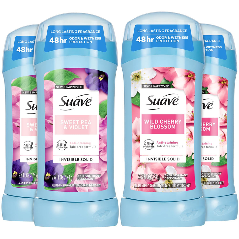 Desodorante Suave para Mujer Flor de Cerezo Salvaje, pack frontal con aroma duradero.