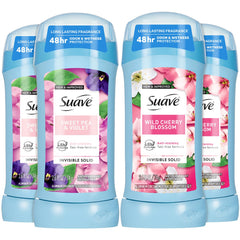 Desodorante Suave para Mujer Flor de Cerezo Salvaje, pack frontal con aroma duradero.