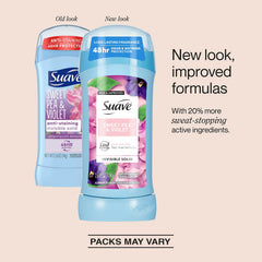 Paquete de tres barras Suave Sweet Pea y Violet para uso diario.