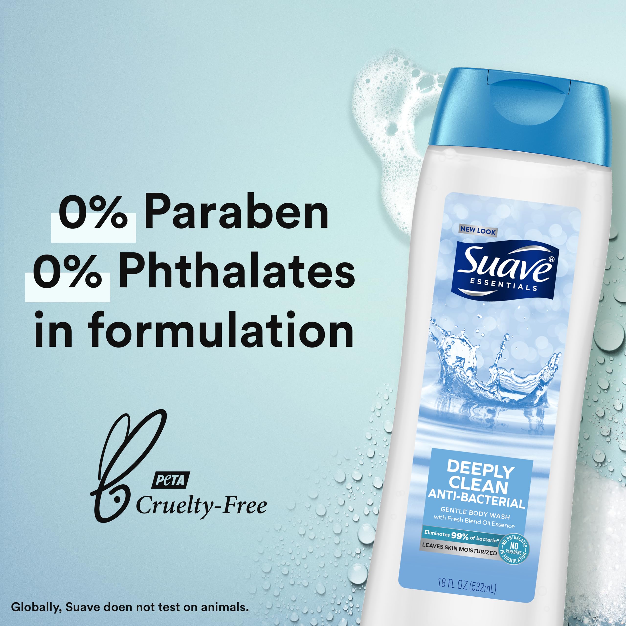 Suave Dosificador con Vitamina E ayuda a piel nutrida tras el lavado.