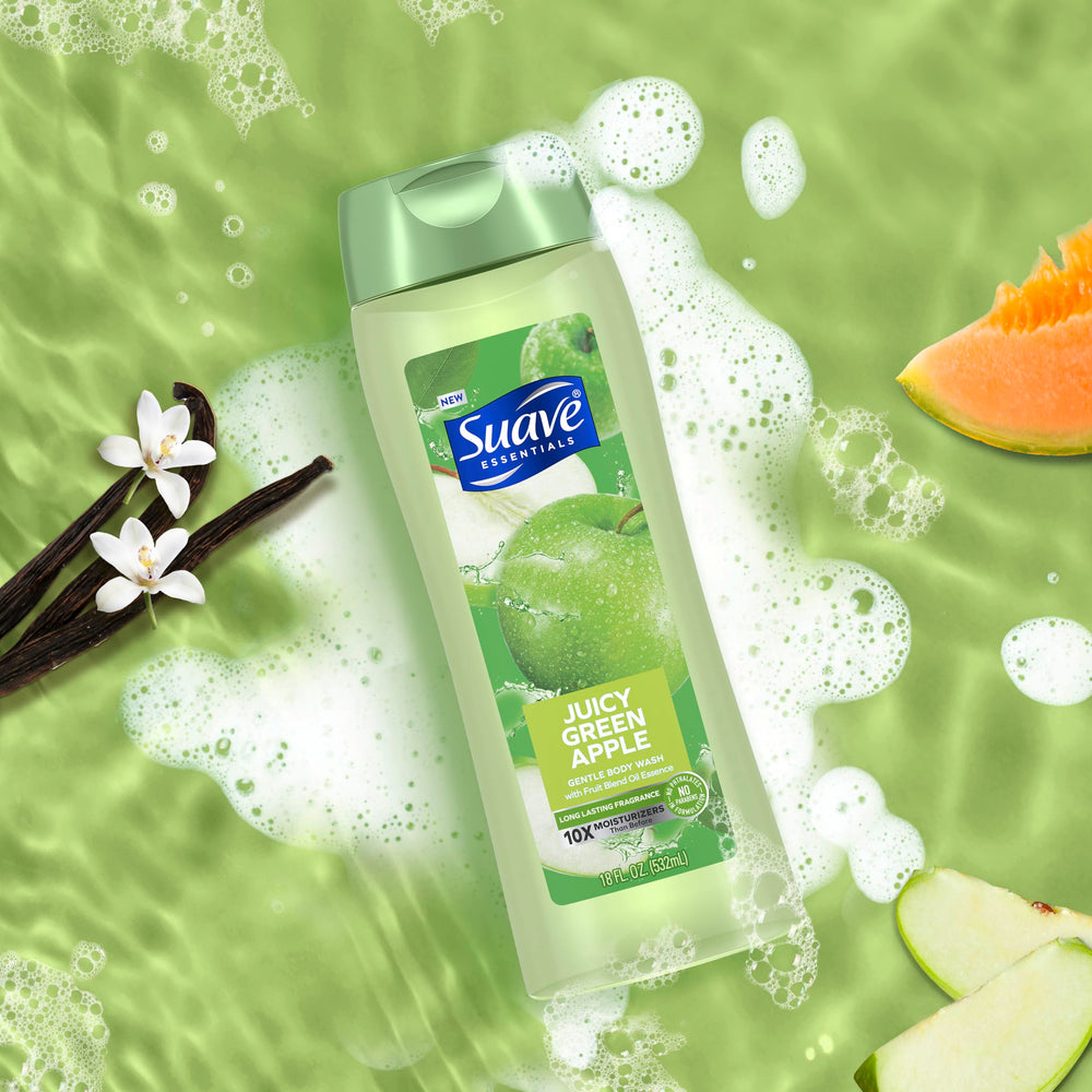 Suave Essentials vitamina E, piel suave después de la ducha.