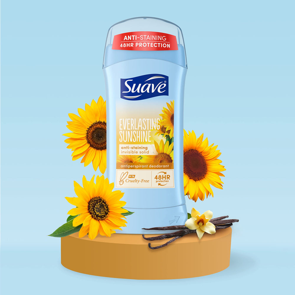 Suave Everlasting Sunshine: textura clara y ligera al aplicar.