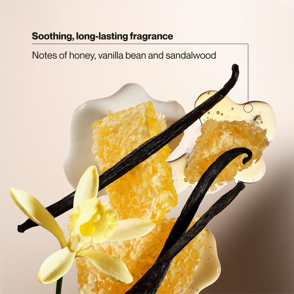 Foamy Suave lather in a bright bathroom setting